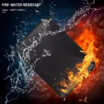 Fireproof Waterproof Accordion File Bag Document Organizer with 12 Pockets A4 Size - Image 2