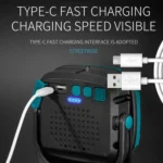 E-SMARTER W895-1 COB Portable Rechargeable Floodlight Work Light, Battery Not Included - Image 9