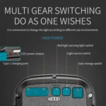 E-SMARTER W895-1 COB Portable Rechargeable Floodlight Work Light, Battery Not Included - Image 10