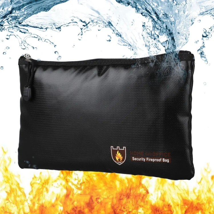 Fireproof Waterproof Document And Money Bag Cash Envelope For Jewelry Passport Valuables