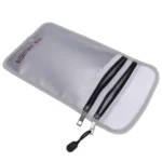 Double Zipper Pockets Fireproof Document Bag Valuables Storage Pouch - Image 4