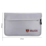 Double Zipper Pockets Fireproof Document Bag Valuables Storage Pouch - Image 6