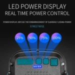 E-SMARTER W894-1 COB Magnetic Projector Work Light Emergency Portable Bright Flashlight - Image 7