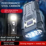 Strong Mini Key Light Magnetic LCD Electric Display Dual Light Tool Lamp - Image 3