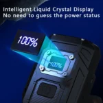 Strong Mini Key Light Magnetic LCD Electric Display Dual Light Tool Lamp - Image 5