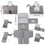 Multifunctional Waterproof Changing Diaper Pad Children Car Bag - Image 3