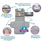 Multifunctional Waterproof Changing Diaper Pad Children Car Bag - Image 4