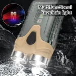 E-SMARTER Portable LED Keychain Light Outdoor Camping Dual Lamp - Image 2