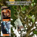 E-SMARTER Portable LED Keychain Light Outdoor Camping Dual Lamp - Image 11