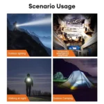 E-SMARTER Portable LED Keychain Light Outdoor Camping Dual Lamp - Image 13