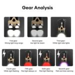 E-SMARTER Portable LED Keychain Light Outdoor Camping Dual Lamp - Image 14