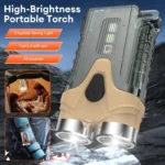 E-SMARTER Portable LED Keychain Light Outdoor Camping Dual Lamp - Image 4