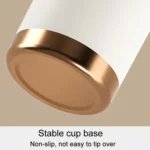 316 Stainless Steel Insulated Mug Portable Carry-On Dual Drink Coffee Cup With Straw - Image 6