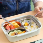 316 Stainless Steel Insulated Lunch Box Children Portable Compartment Lunch Case - Image 8