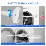 Universal Flexible Magnetic Washing Machine Door Stopper Front Load Washer Door Prop - Image 4