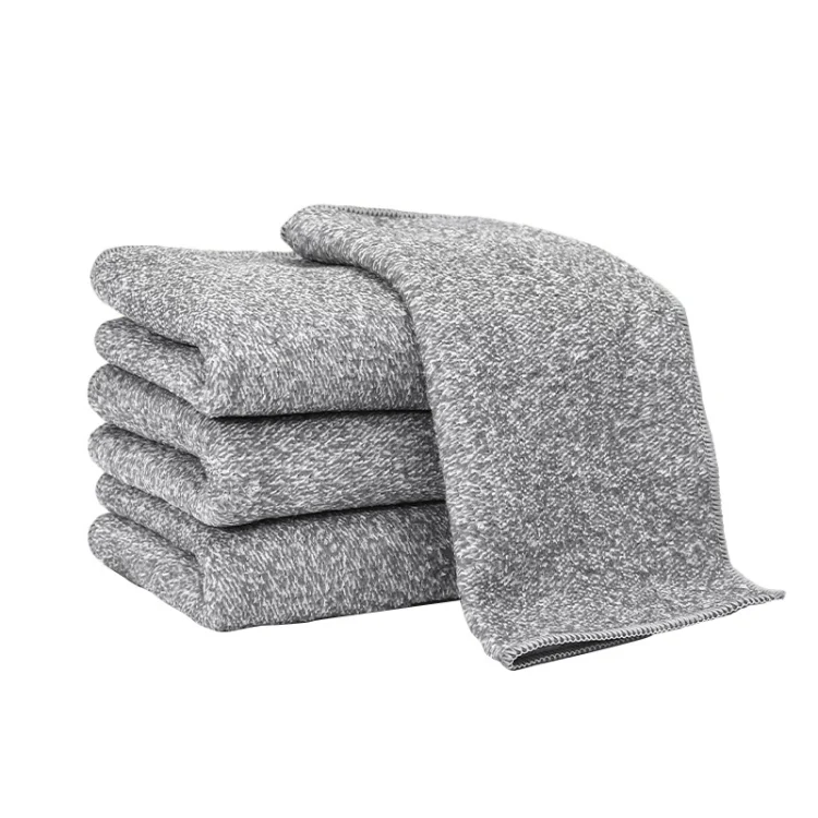 TBD0605604501.webp 10pcs /Pack Thickened Bamboo Charcoal Fiber Dishcloth Kitchen Rag Scouring Pad - Image 1