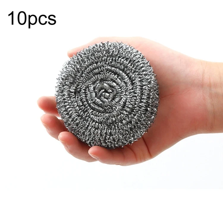 TBD0605606201.webp Steel Wool Ball Scrubber for Dishes, Pots, Pans, and Ovens Cleaning - Image 1