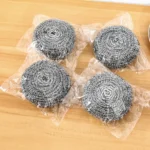 Steel Wool Ball Scrubber for Dishes, Pots, Pans, and Ovens Cleaning - Image 3