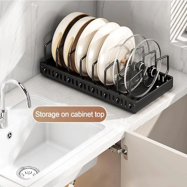 TBD06056096_B5.webp Kitchen Pull-Out Rack Pots And Pans Organizer Cabinet Countertop Dish Tray - Image 6