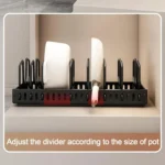 Kitchen Pull-Out Rack Pots And Pans Organizer Cabinet Countertop Dish Tray - Image 7