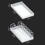 Kitchen Pull-Out Rack Pots And Pans Organizer Cabinet Countertop Dish Tray - Image 9