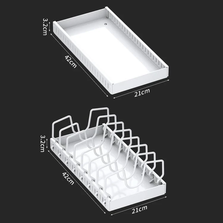 TBD06056096_B8.webp Kitchen Pull-Out Rack Pots And Pans Organizer Cabinet Countertop Dish Tray - Image 9