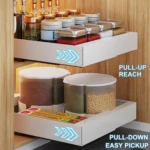 Extensible (30-46cm) Pull-out Cabinet Organizer Storage Rack Slide-out Drawer - Image 4