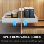 Extensible (30-46cm) Pull-out Cabinet Organizer Storage Rack Slide-out Drawer - Image 6