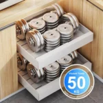 Extensible (30-46cm) Pull-out Cabinet Organizer Storage Rack Slide-out Drawer - Image 7