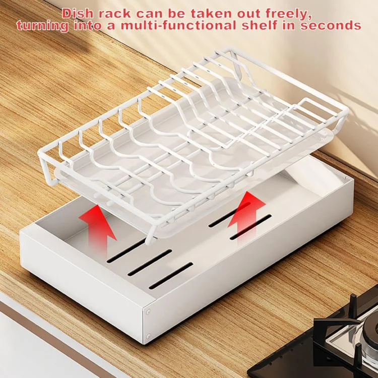 TBD06056114_B3.webp Pull-out Drainable Bowl Dish Storage Rack Cabinet Organizer Slide-out Drawer - Image 4