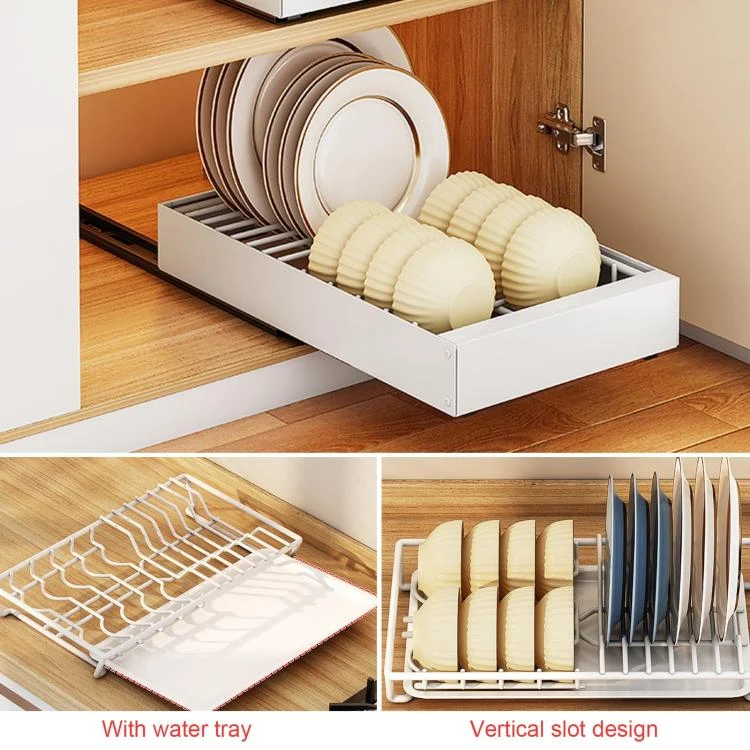 TBD06056114_B4.webp Pull-out Drainable Bowl Dish Storage Rack Cabinet Organizer Slide-out Drawer - Image 5