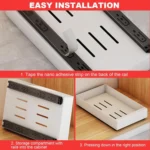 Pull-out Drainable Bowl Dish Storage Rack Cabinet Organizer Slide-out Drawer - Image 7