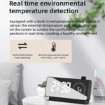 Multi-Functional LED Screen Mirror Charging Alarm Clock Reminder Visual Timer - Image 6