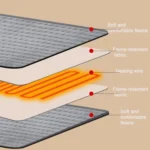 Electric Heating Pad With 9 Heat Settings , 4 Timer Levels - Image 5