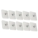 10pcs /Pack Transparent Seamless Strong Adhesive Hooks Nail Free Photo Frame Wall Hook