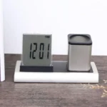 288A Multifunctional Colorful Calendar / Temperature Display LED Alarm Clock With Pen Holder - Image 4