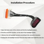 For Porsche Cayenne 2003-2006 Car Headlight Wiring Harness Plug - Image 3