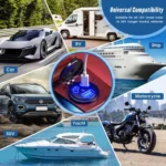 Kewig P22A 12-24V Vehicle Motorcycle Boat Modified Dual PD+QC3.0 3-Port Car Charger With Switch - Image 7