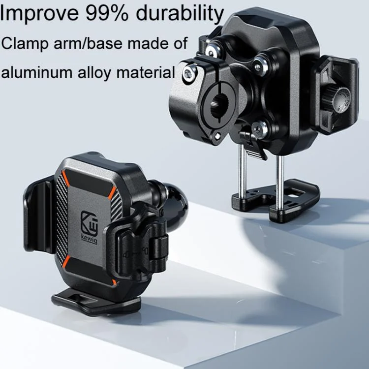TBD06056209_B6.webp Kewig M33-C3 Outdoor Motorcycle Bike Riding Anti-Theft Shock Absorbing Cell Phone Holder - Image 7