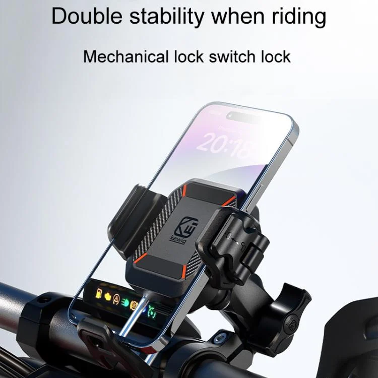 TBD06056212_B5.webp Kewig M33-C2 Outdoor Motorcycle Bike Riding Anti-Theft Shock Absorbing Cell Phone Holder - Image 6