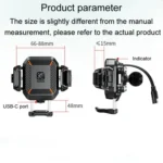 Kewig M33-A5 Outdoor Riding Shock Absorbing Anti-Theft 15W QI Wireless Charger Cell Phone Mounting Bracket - Image 2