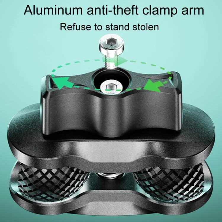 TBD06056224_B3.webp Kewig M33-A5 Outdoor Riding Shock Absorbing Anti-Theft 15W QI Wireless Charger Cell Phone Mounting Bracket - Image 4