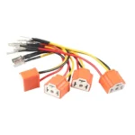 4pcs /Set Car Headlight Cable H4 Three-Plug Base Modification - Image 2