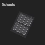 5sheets /Pack Transparent Invisible Anti-Collision Strip Self-Adhesive Pads For Cabinets Desk Corners