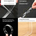 5sheets /Pack Transparent Invisible Anti-Collision Strip Self-Adhesive Pads For Cabinets Desk Corners - Image 7