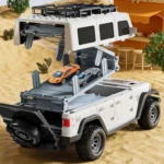 Folding Catapult Car Transformable Track Car Children Simulated Container Storage Car - Image 7