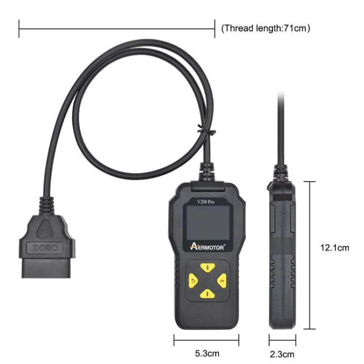 TBD06056252_B1.webp AERMOTOR V200PRO Car Troubleshooter Engine Inspection Scanner Readout Card ELM327 Battery Inspection Tool - Image 2