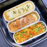 5pcs /Pack Air Fryer Rectangle Tin Box Oil-Proof Aluminum Foil BBQ Drip Tray Set