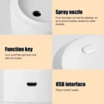 200ml Dazzling Mini USB Humidifier Desktop Car Home Air Humidifier - Image 4