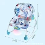 Multifunctional Music and Light Baby Recliner Baby Cartoon Rocking Chair Toy - Image 3